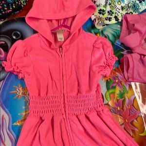 Girls sz 5/6. Terry cloth Bathing suit cover up